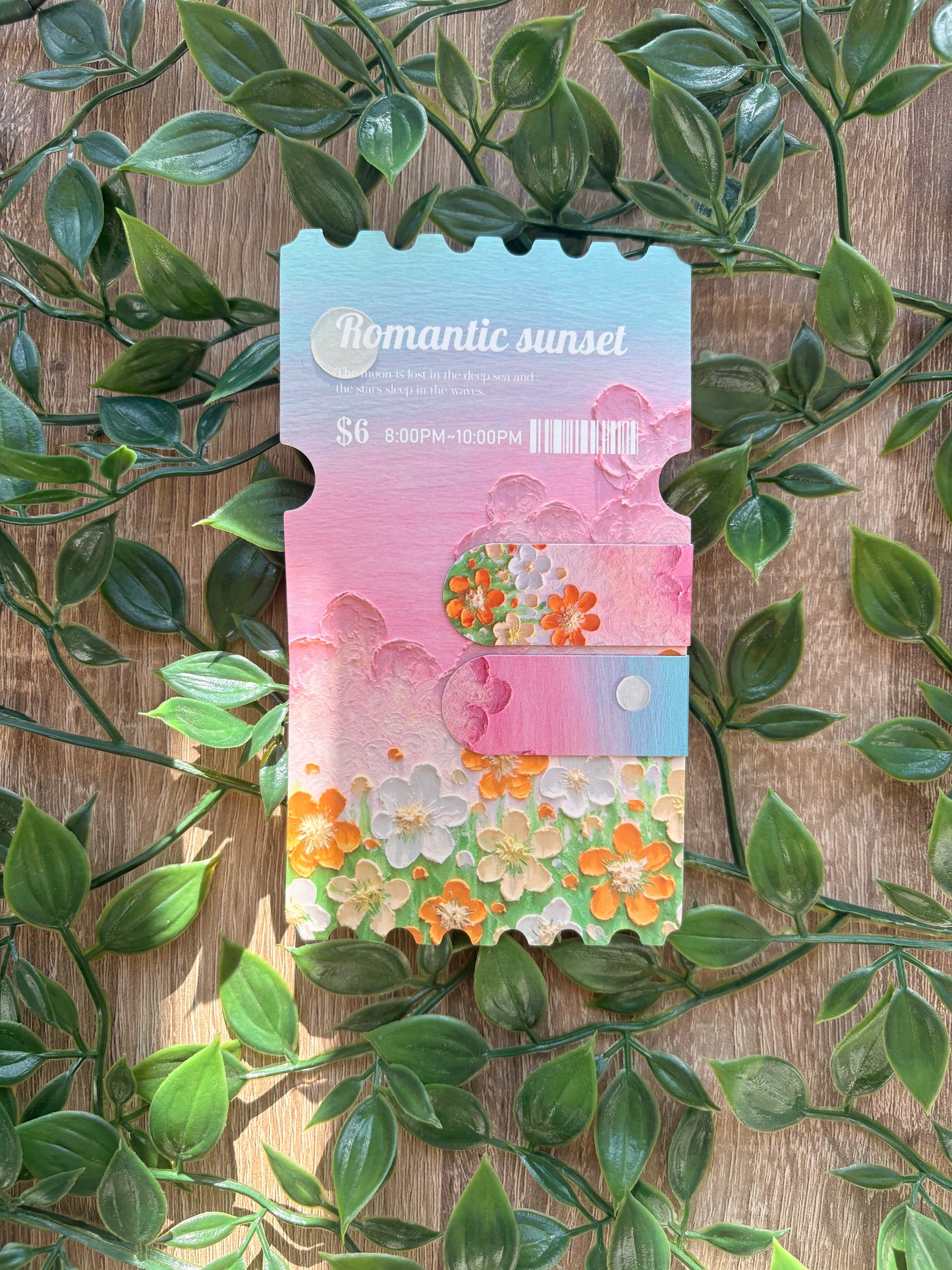 Oil Painted Magnetic Bookmark