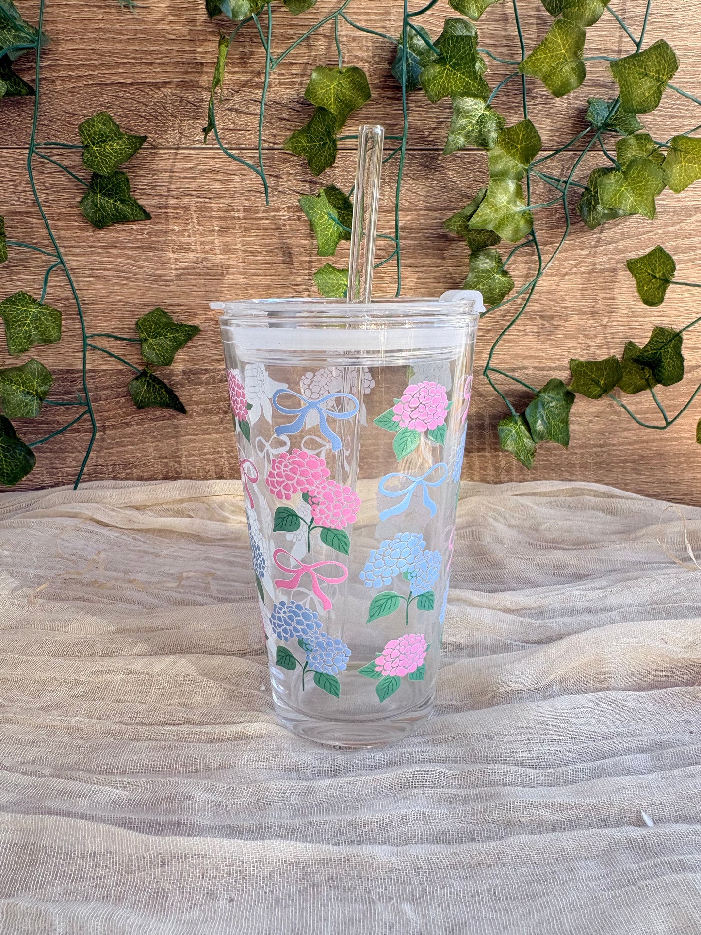 Flower Glass Mug
