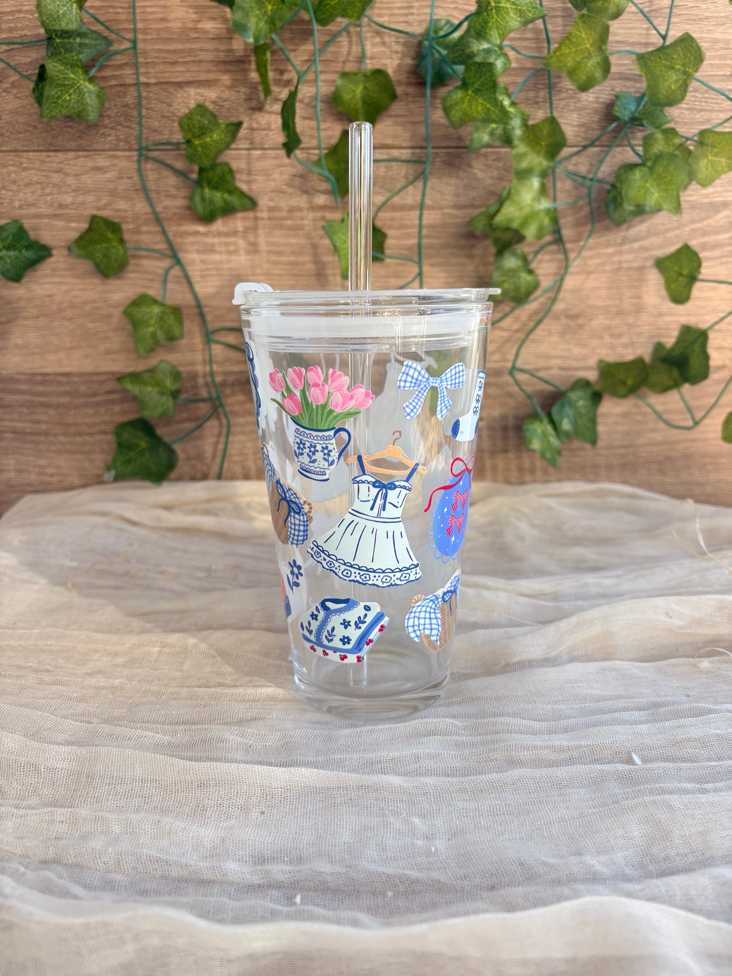 Designed Glass Mug