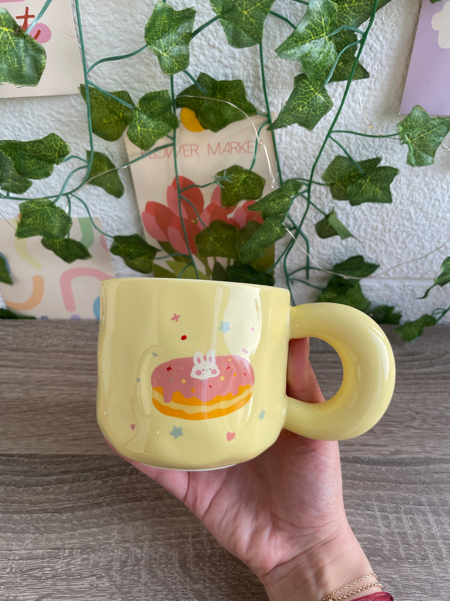 Yellow Bread Ceramic Cup