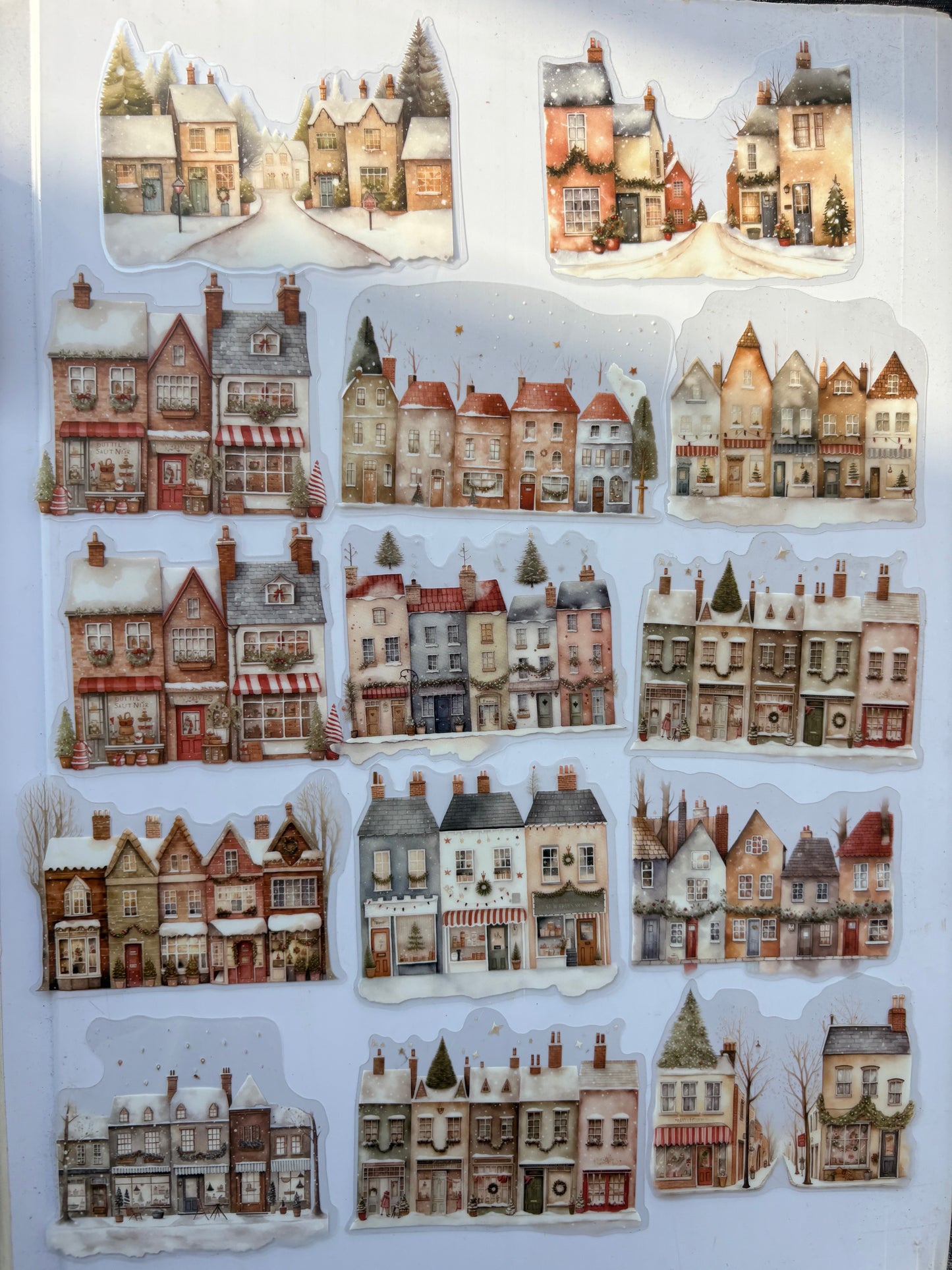 Romantic city PET stickers