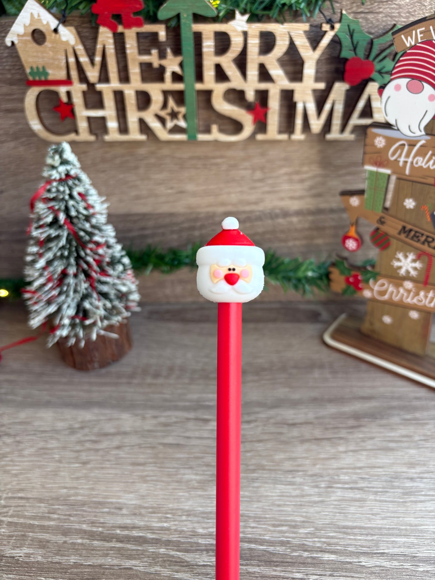 Christmas pens blue ink