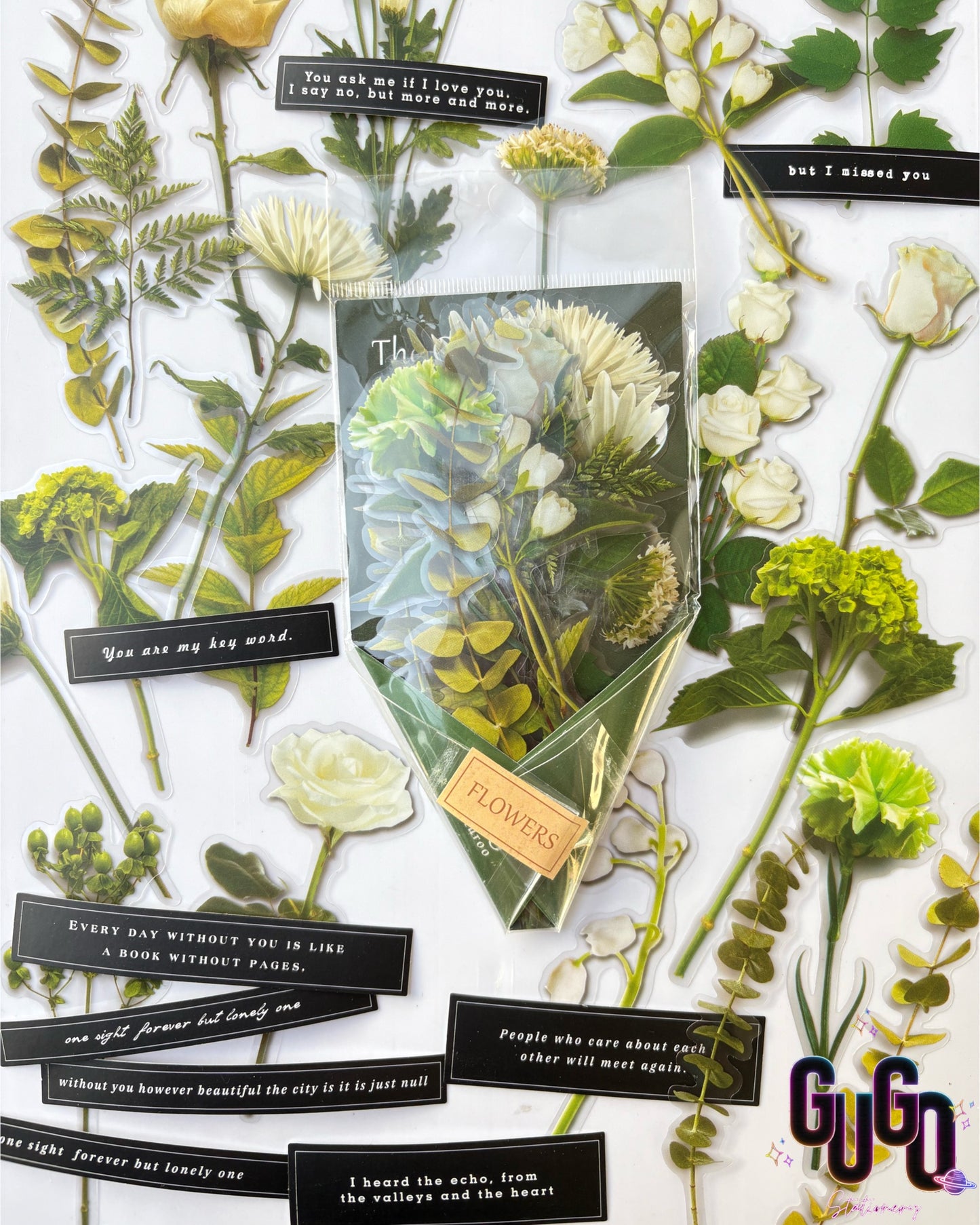 Flower bouquet stickers