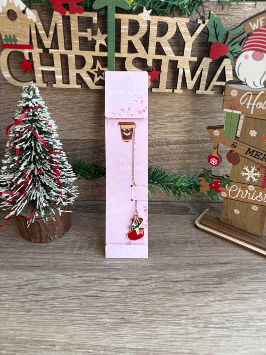 Santa socks bookmark