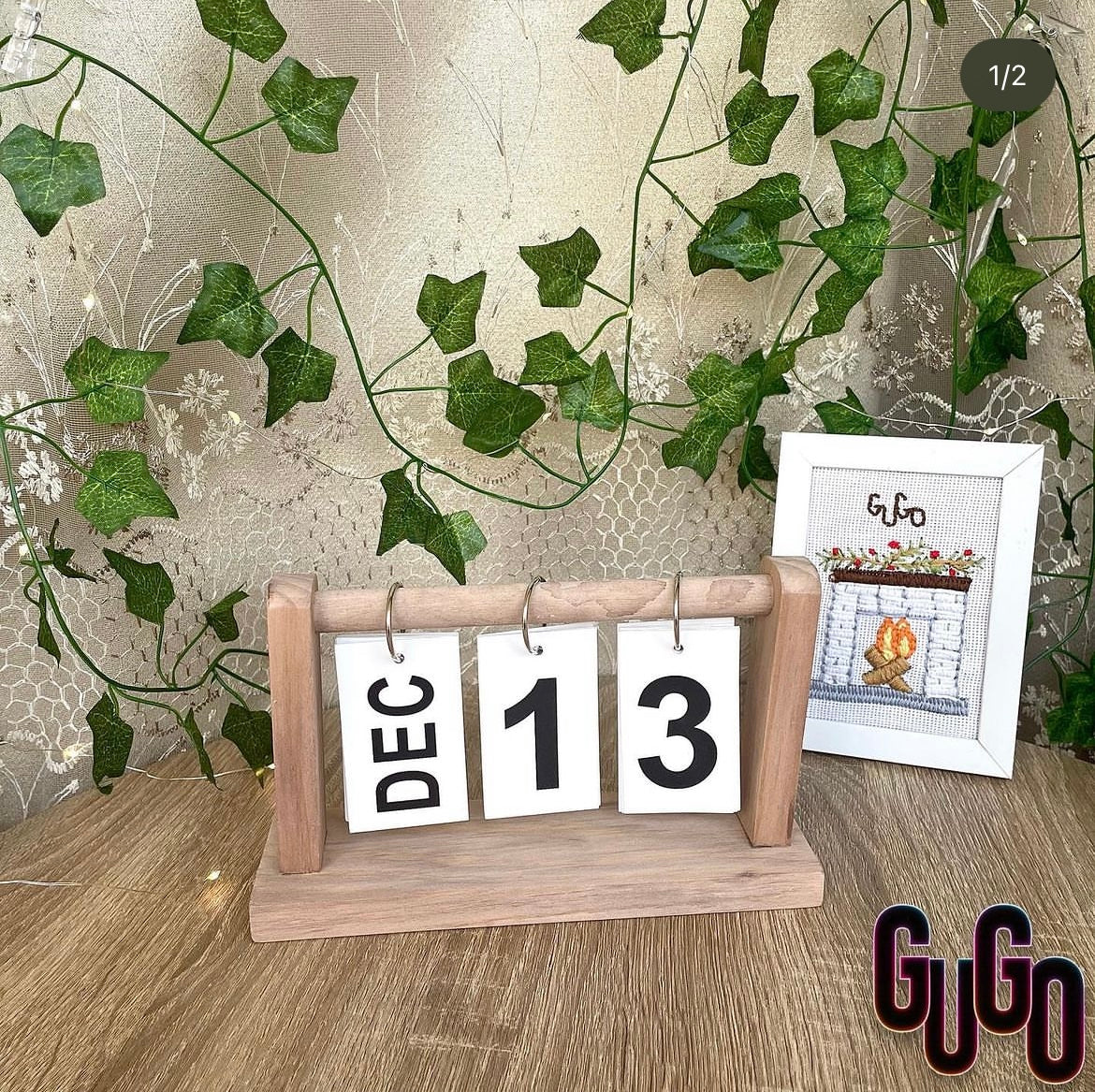 Wooden calendar