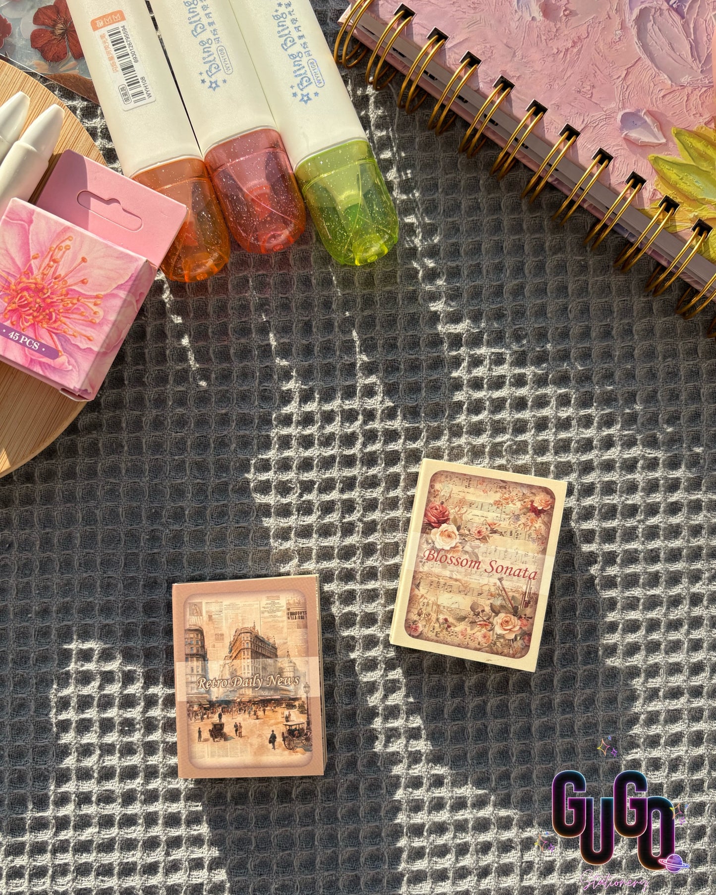 Mini material paper booklet