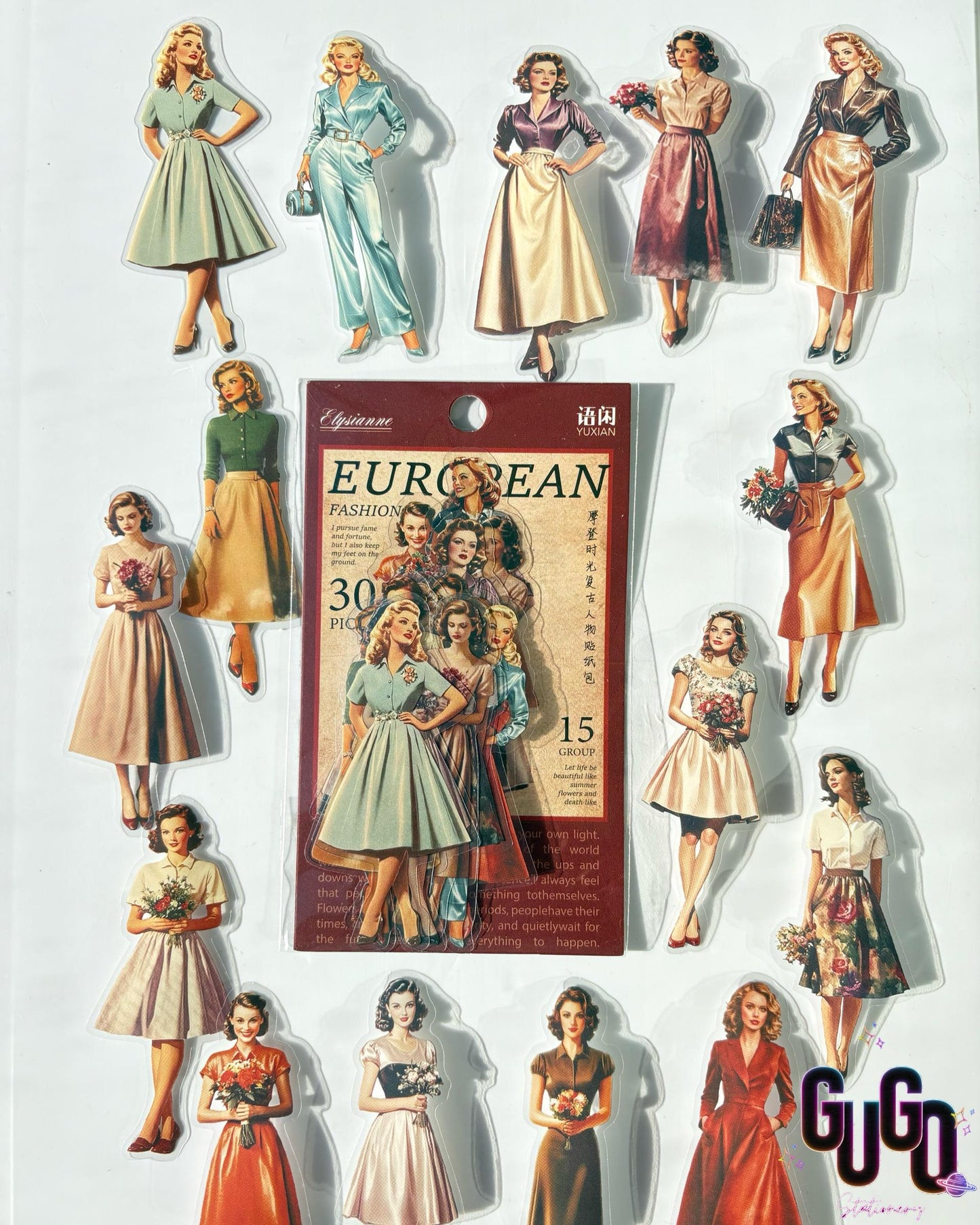 Vintage Character Stickers