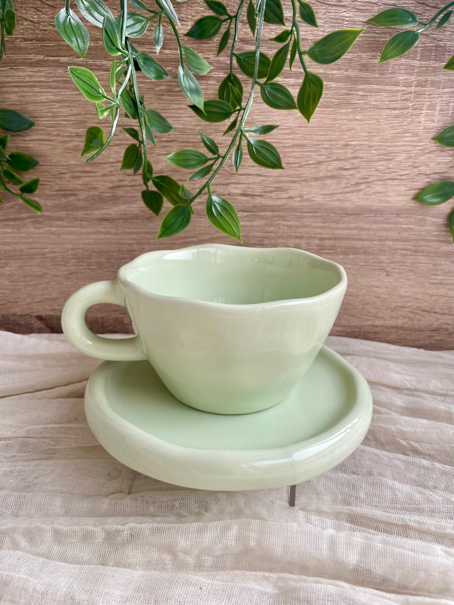 Plain Mug & Saucer