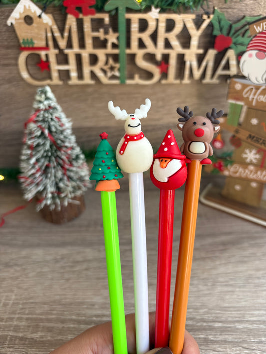 Christmas pens black ink