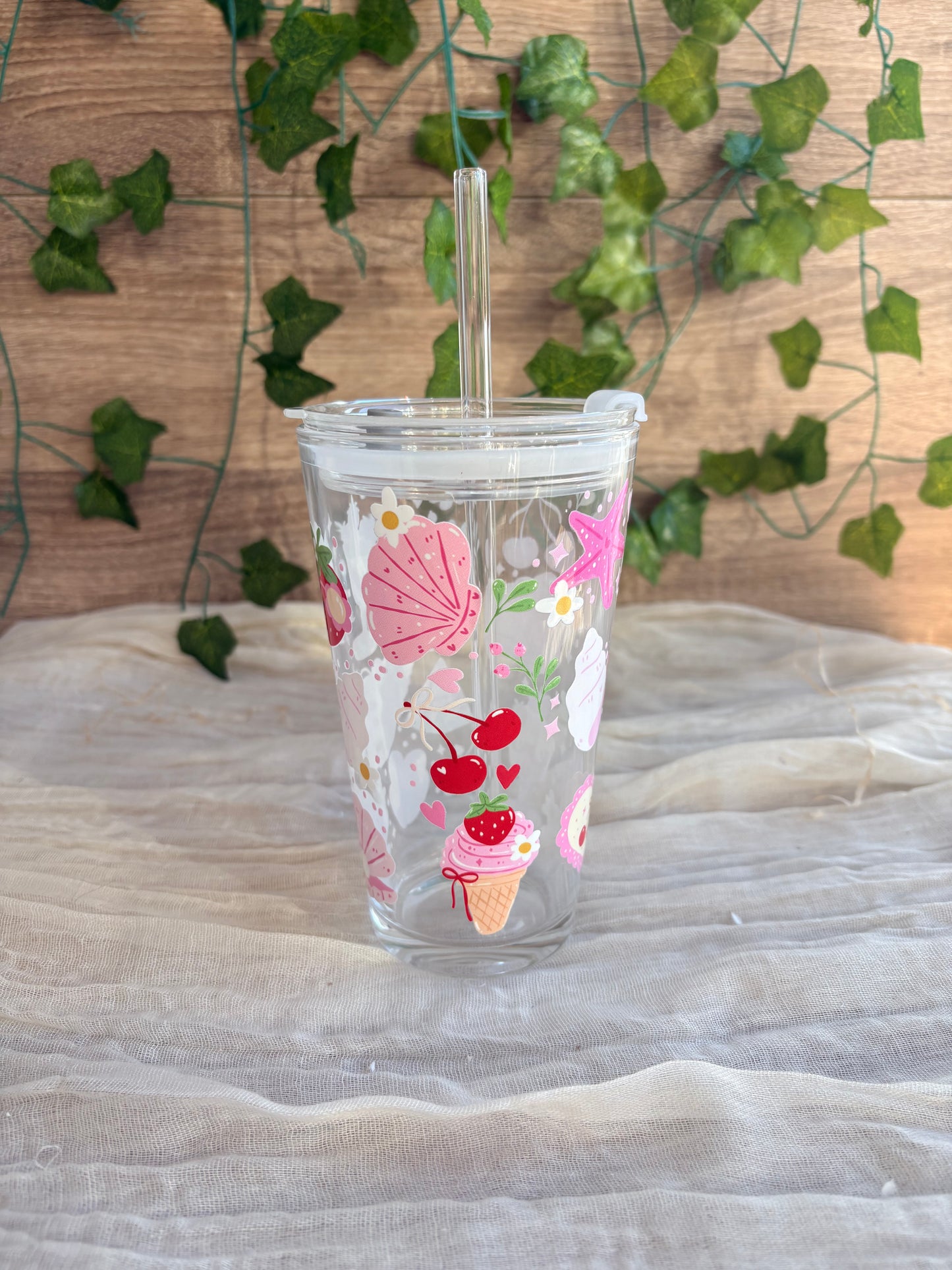 Designed Glass Mug