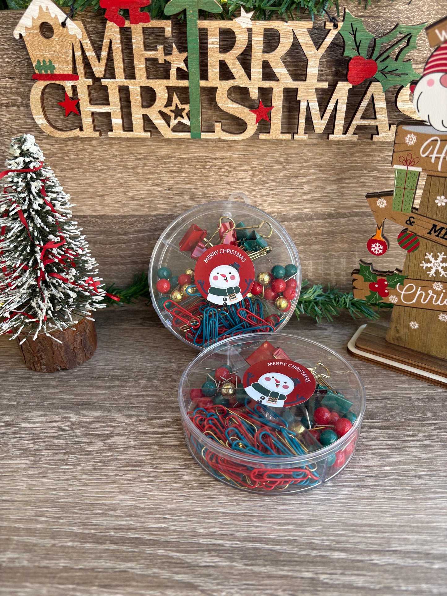 Christmas paper clips set
