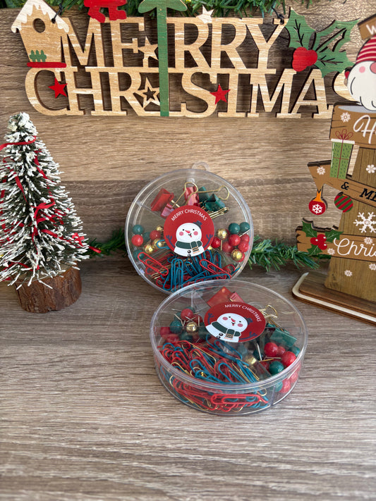 Christmas paper clips set