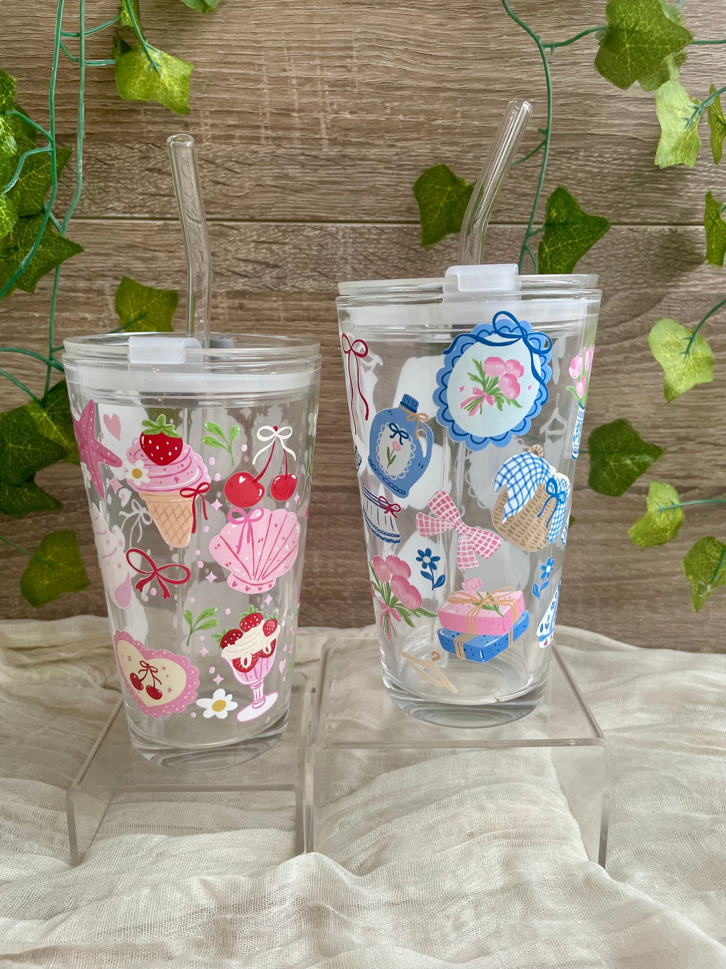 Designed Glass Mug