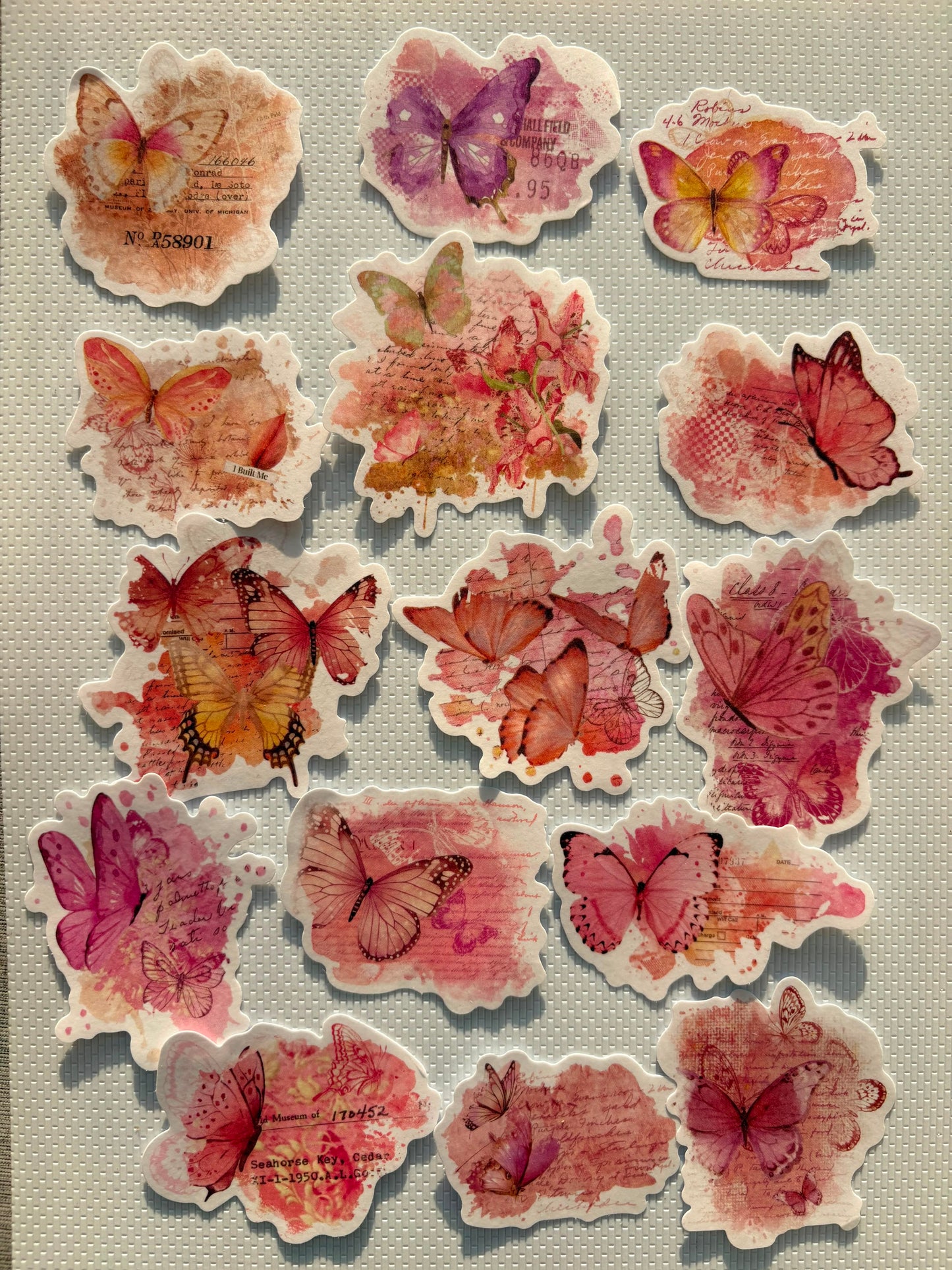 Stained Paper Stickers