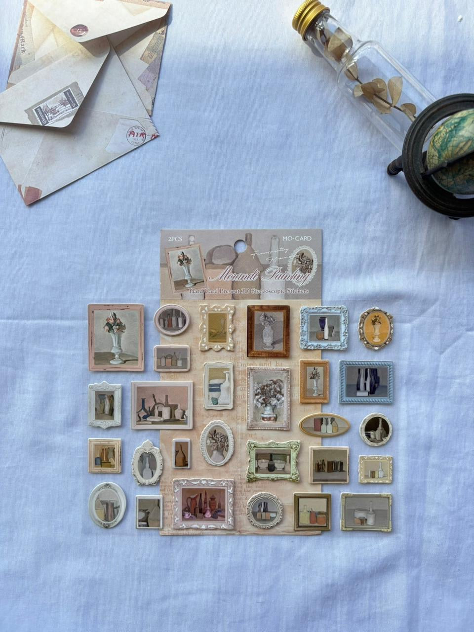 3D Card Famous Painting Stickers