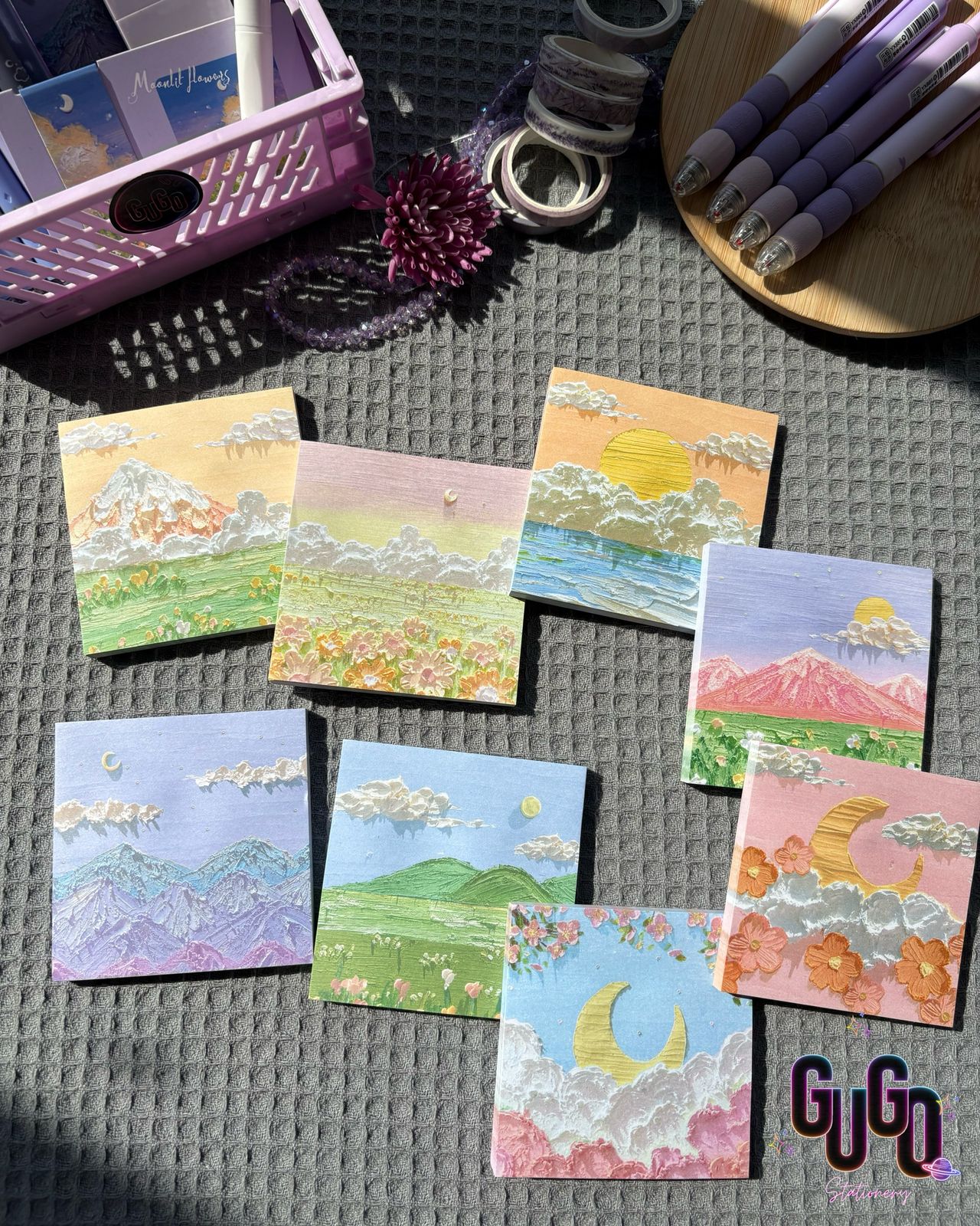 Oil painting sticky note