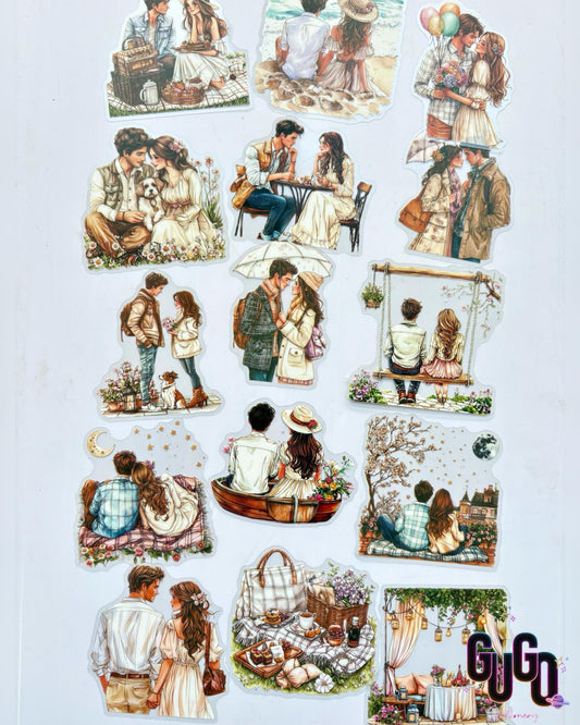 Couple Character Stickers