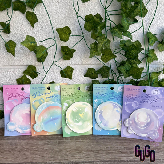 Bubble sticky notes