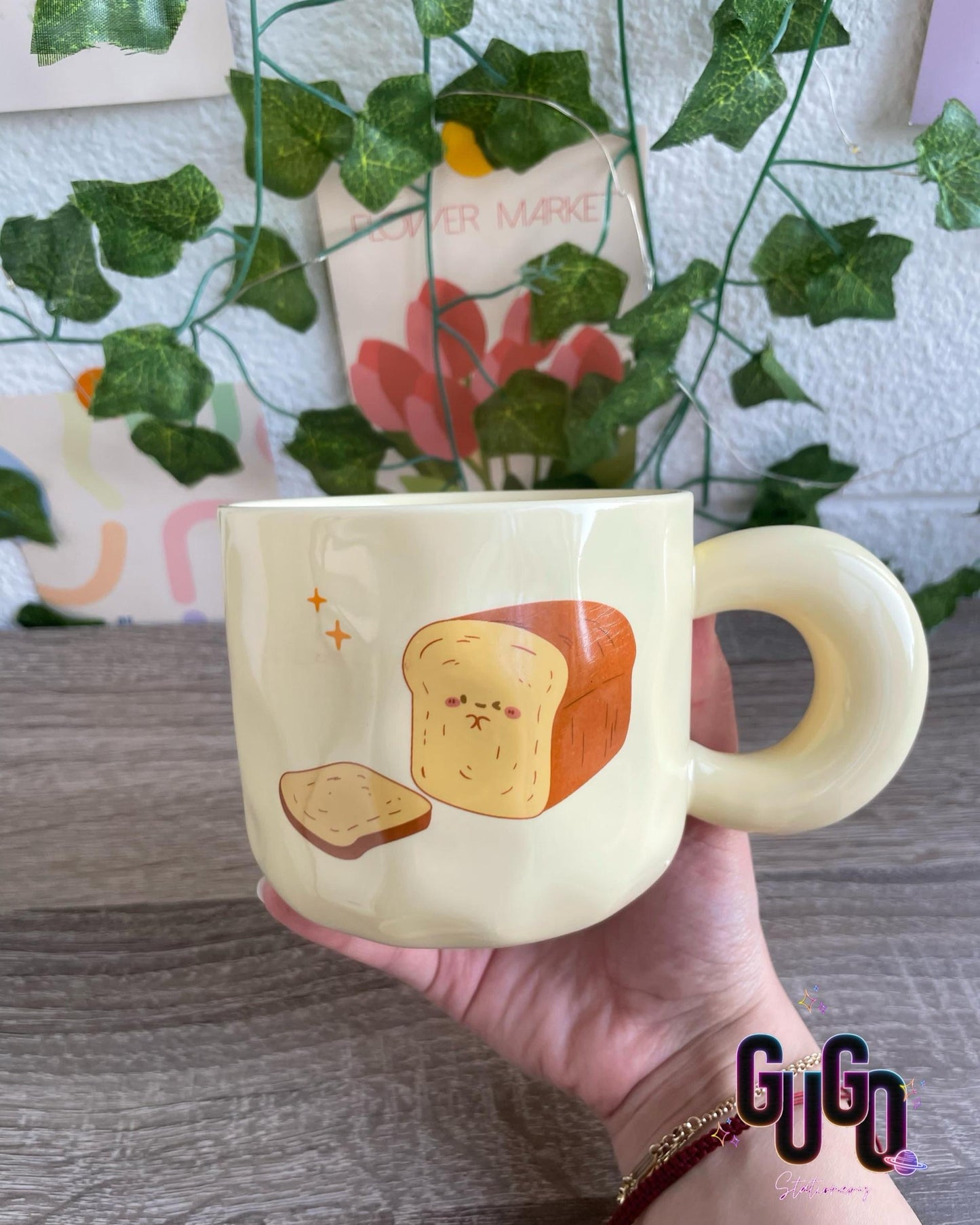 Yellow Bread Ceramic Cup