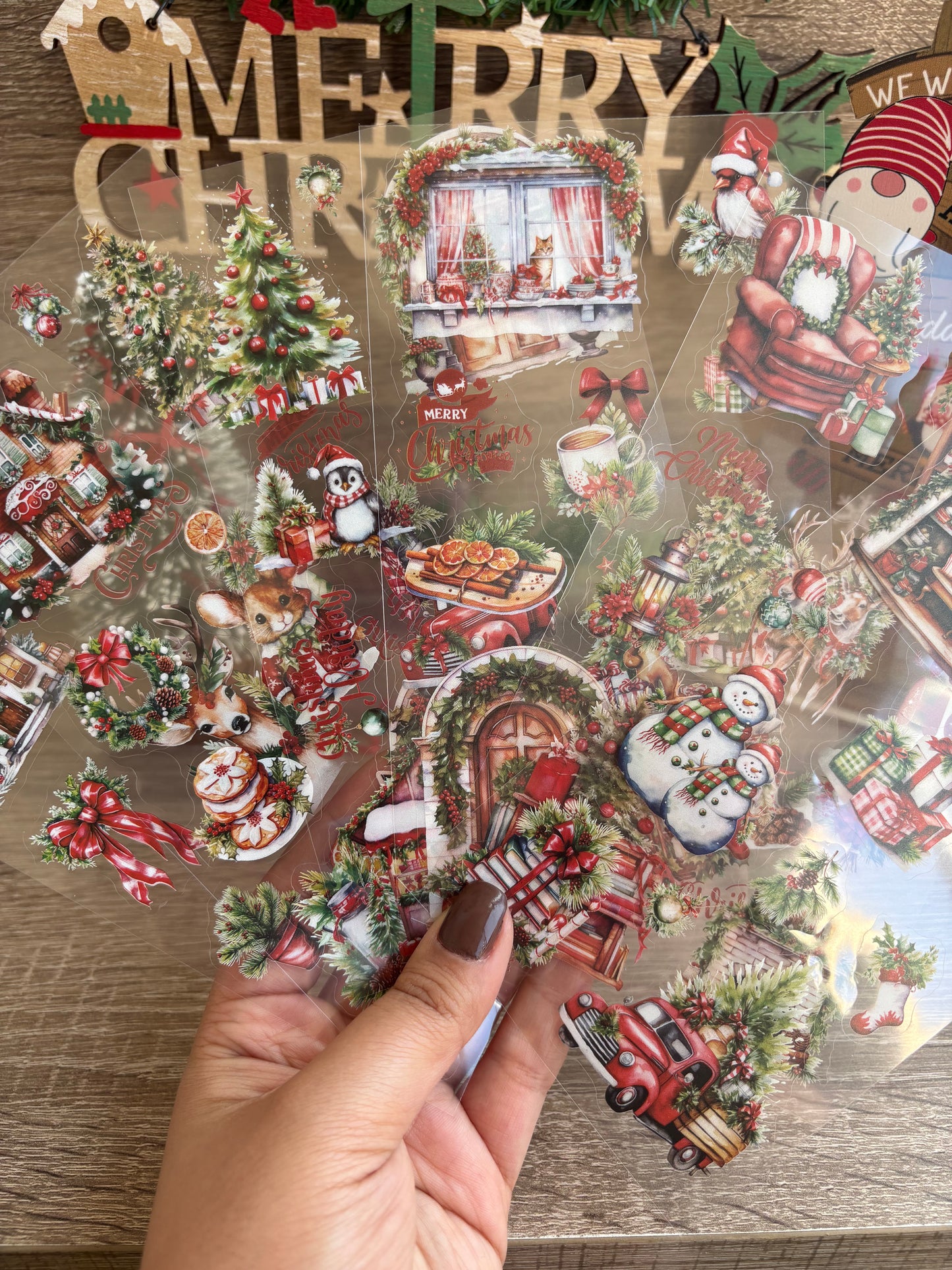 Christmas stickers 6 sheets