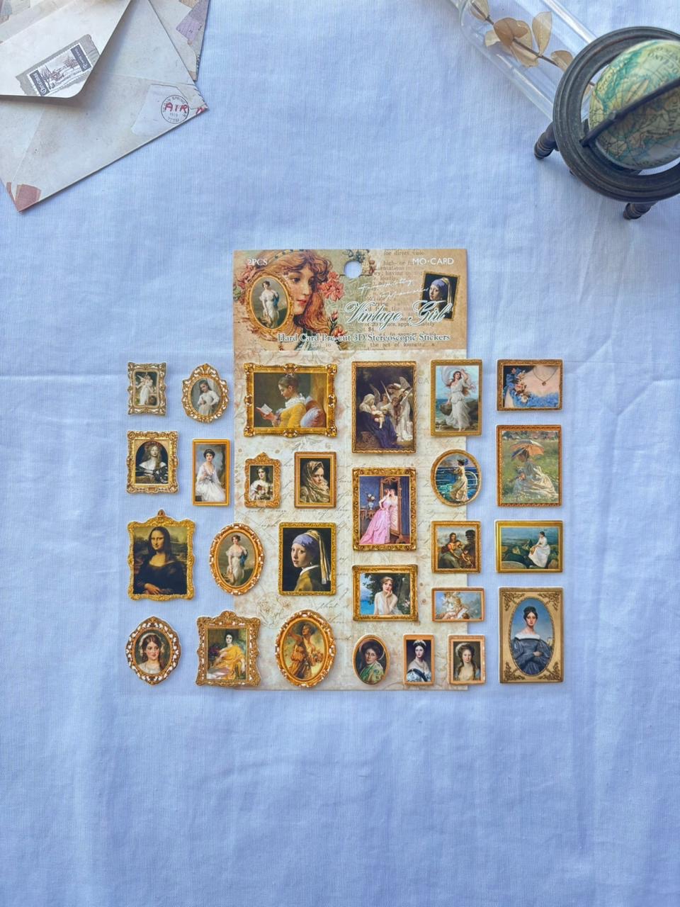 3D Card Famous Painting Stickers
