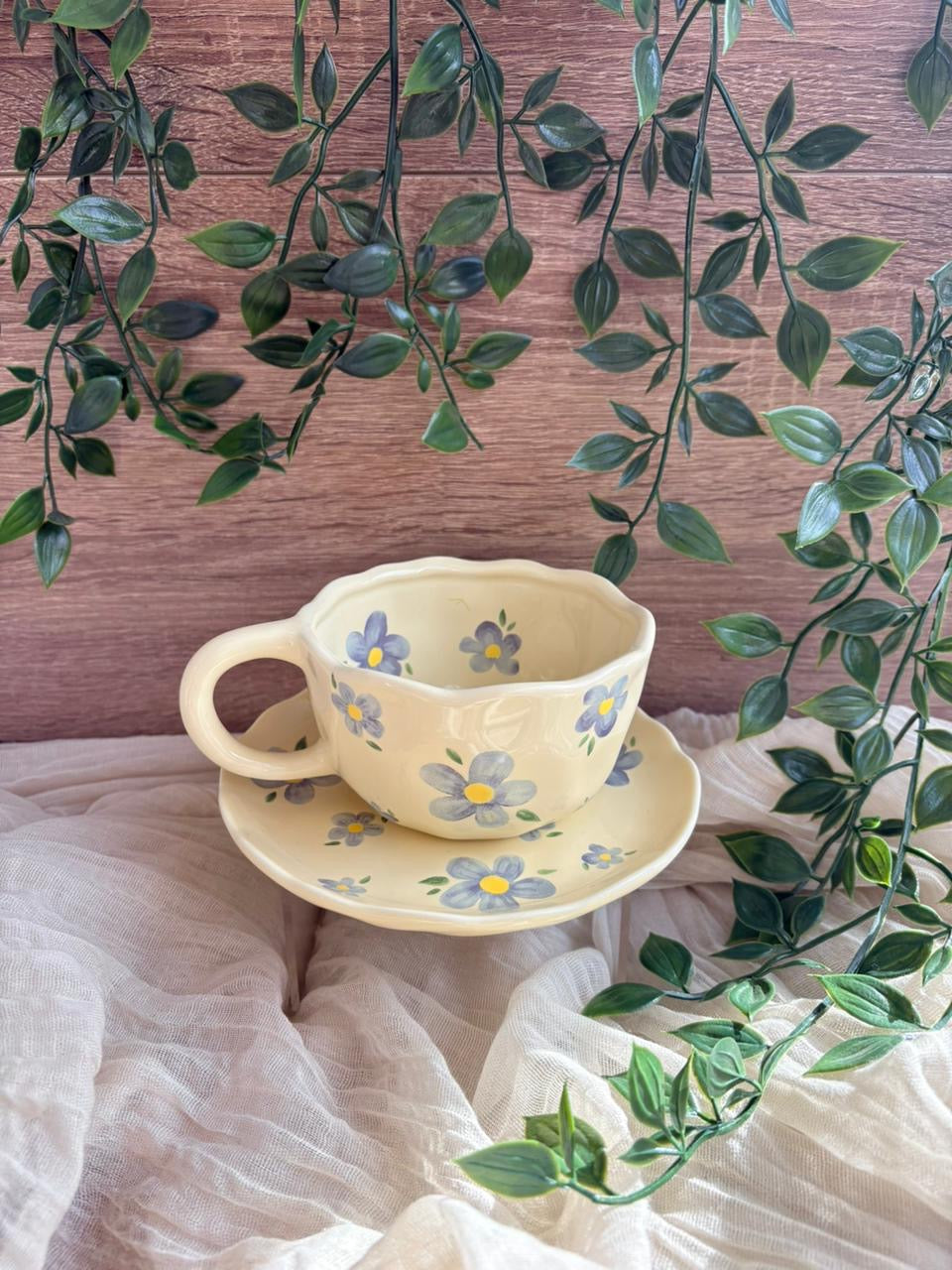 Painted Flower Mugs