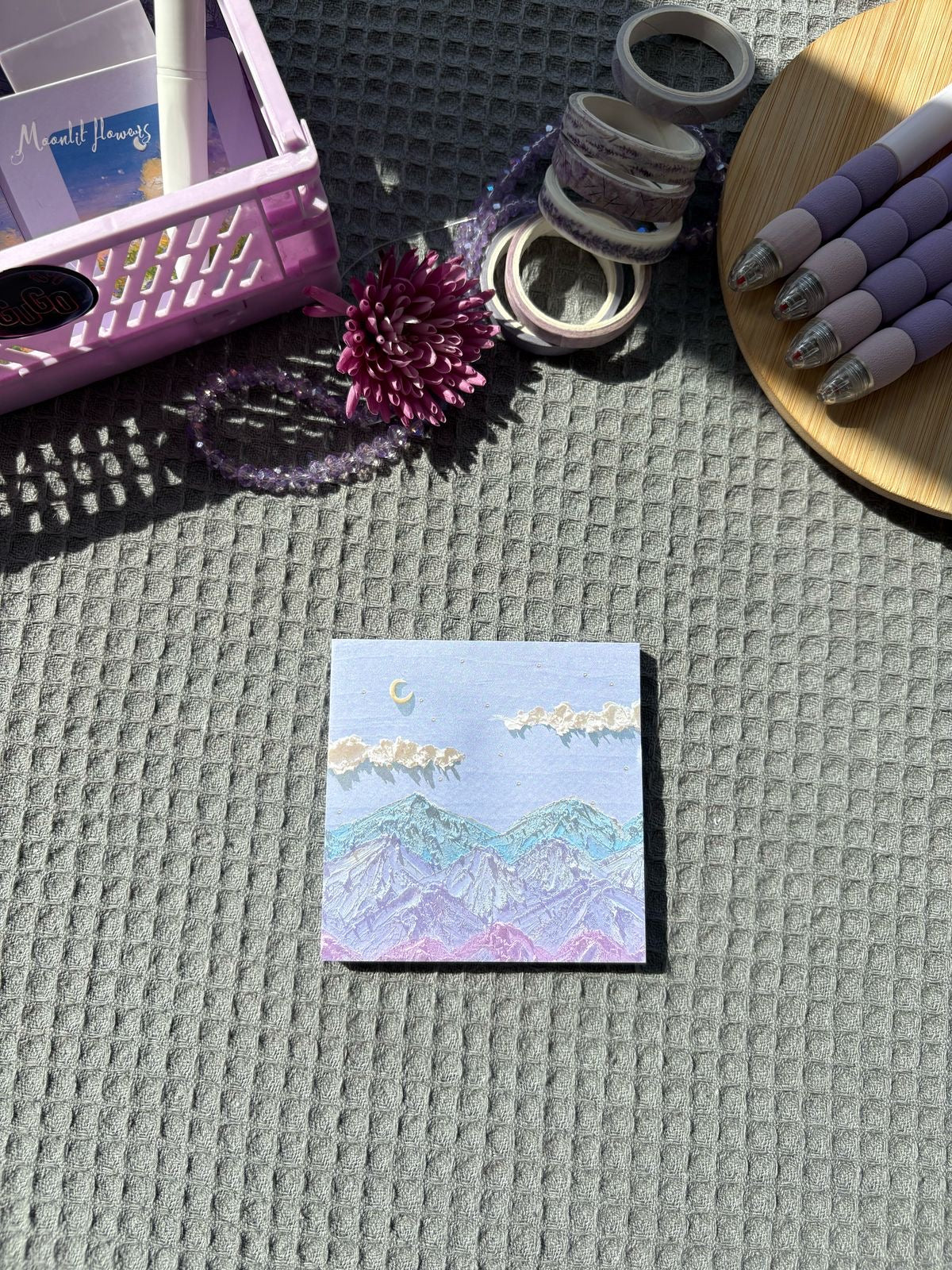Oil painting sticky note