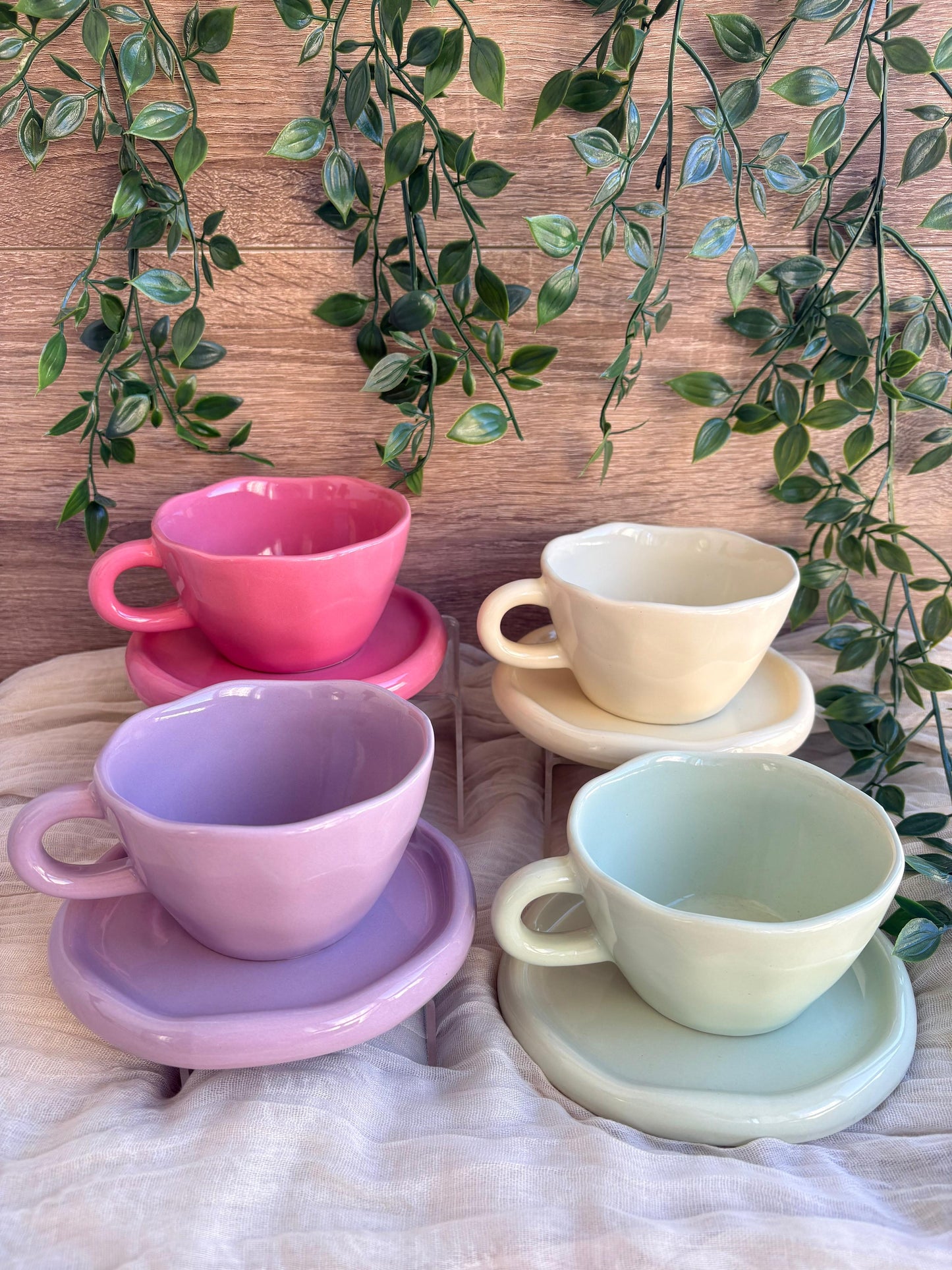 Plain Mug & Saucer