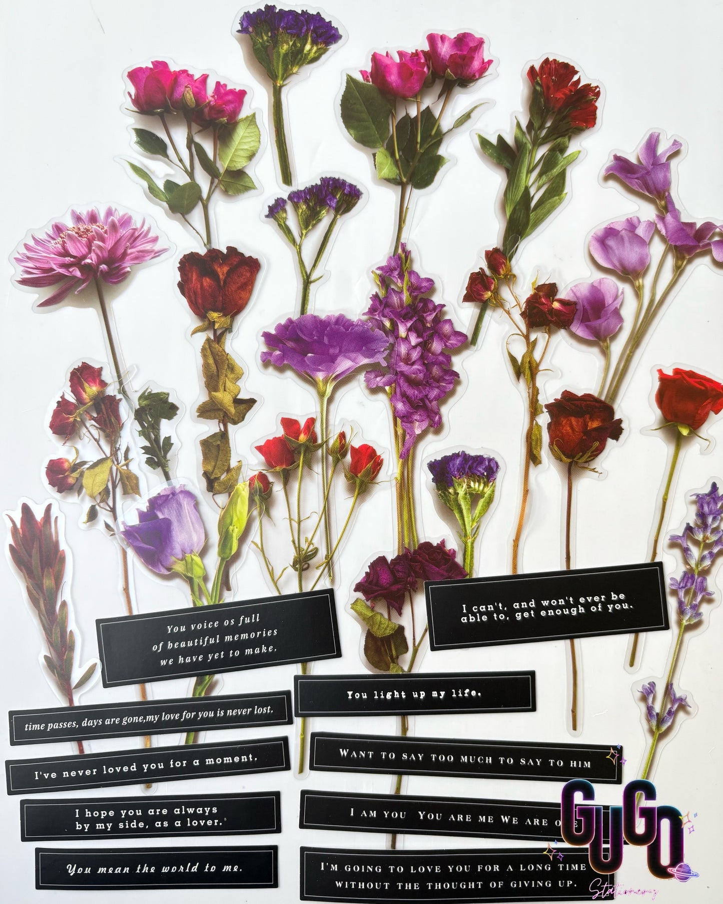 Flower bouquet stickers