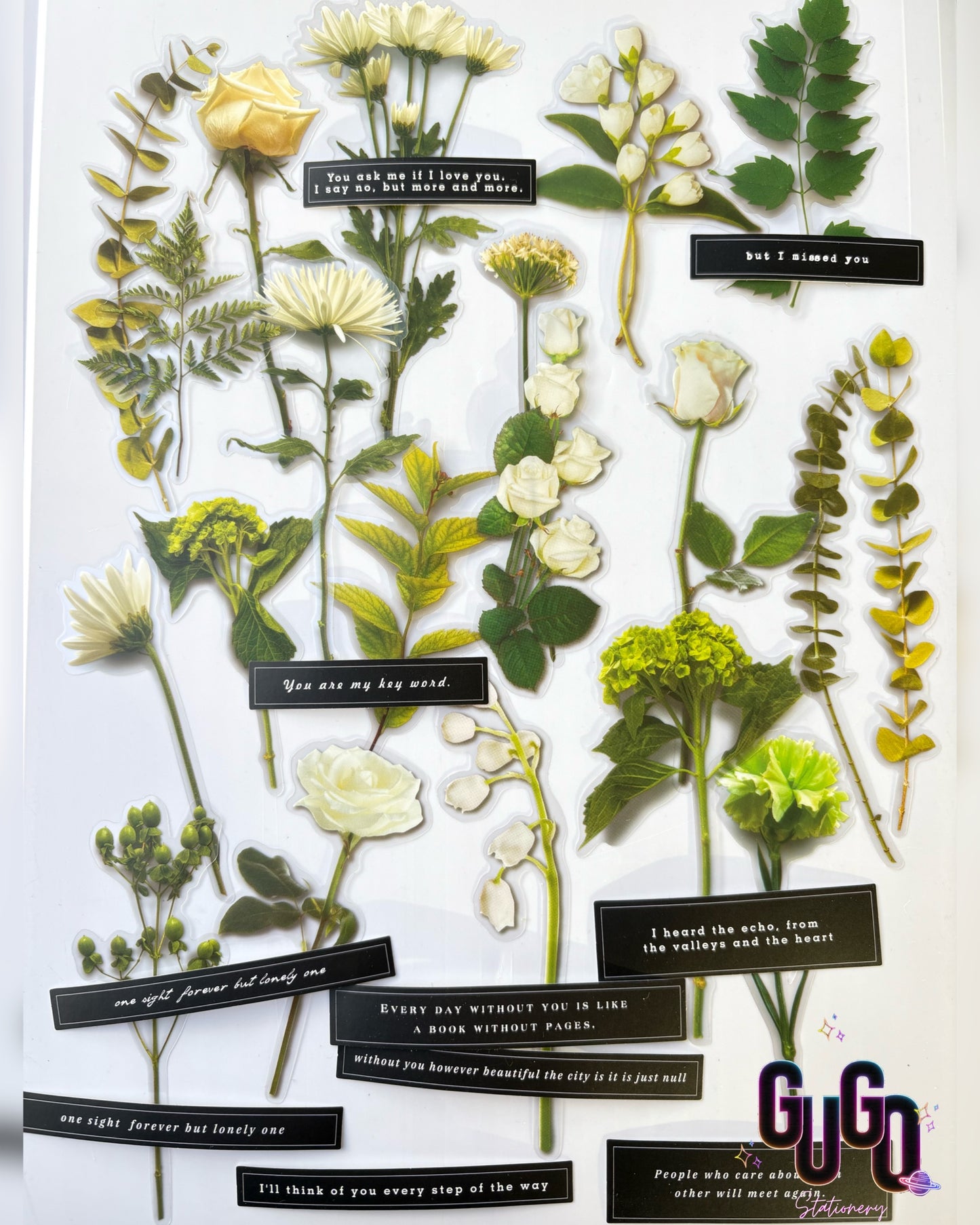 Flower bouquet stickers