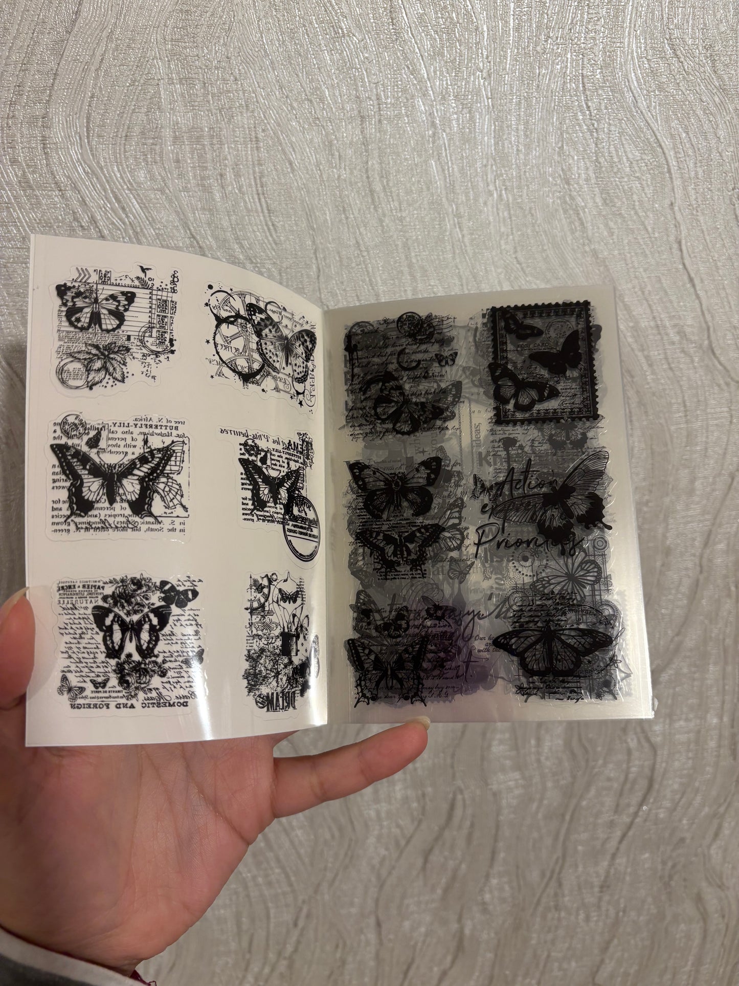 Parisian hat shop sticker booklet