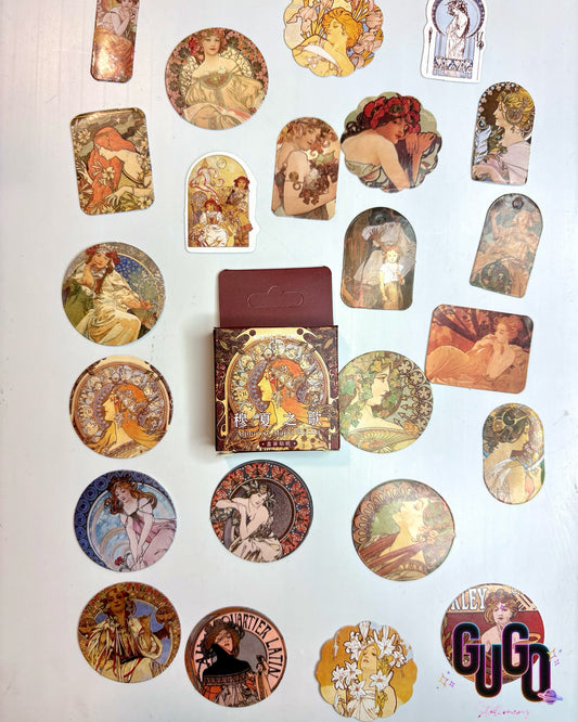Alphonse maria mucha stickers