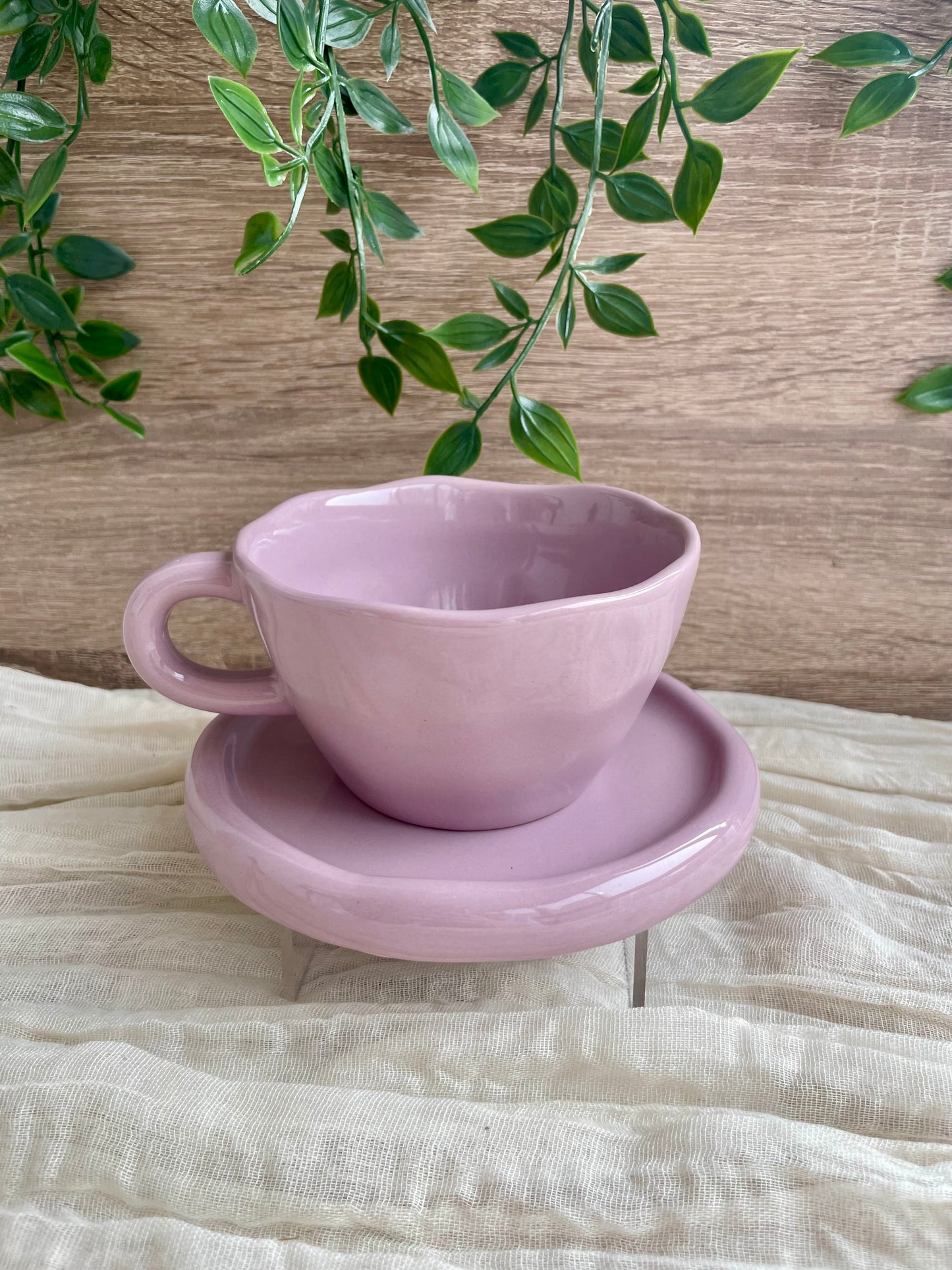 Plain Mug & Saucer