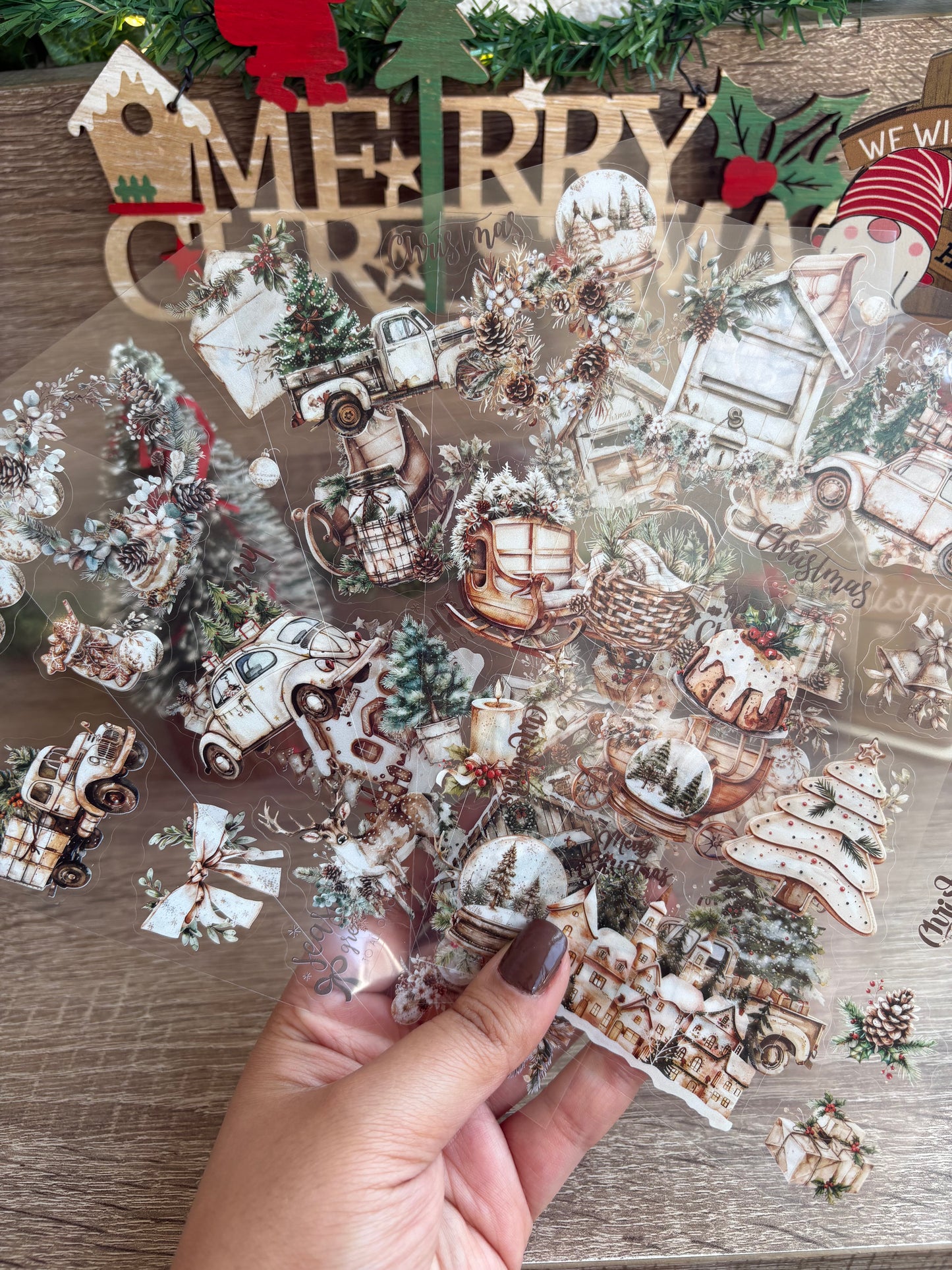 Christmas stickers 6 sheets