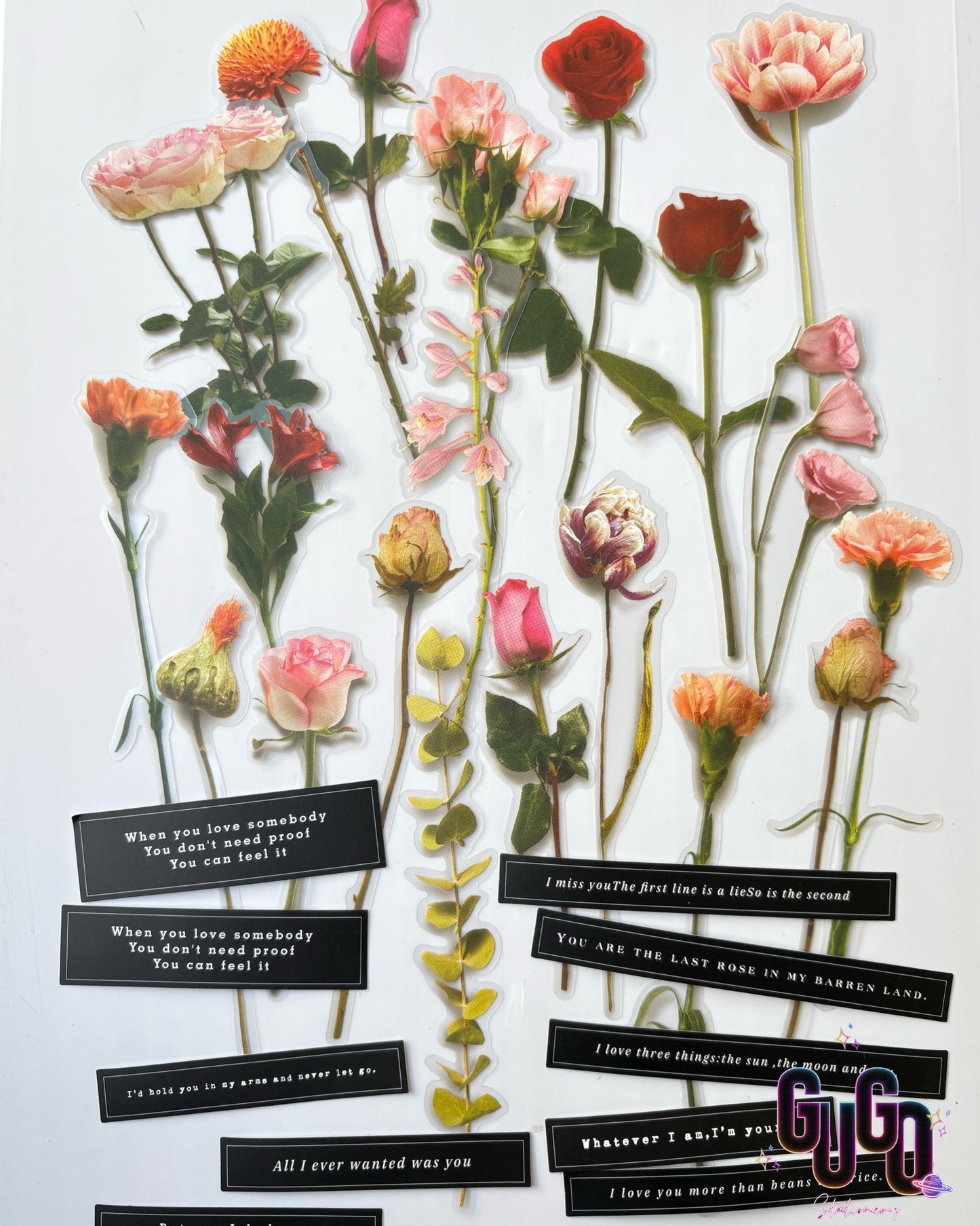 Flower bouquet stickers