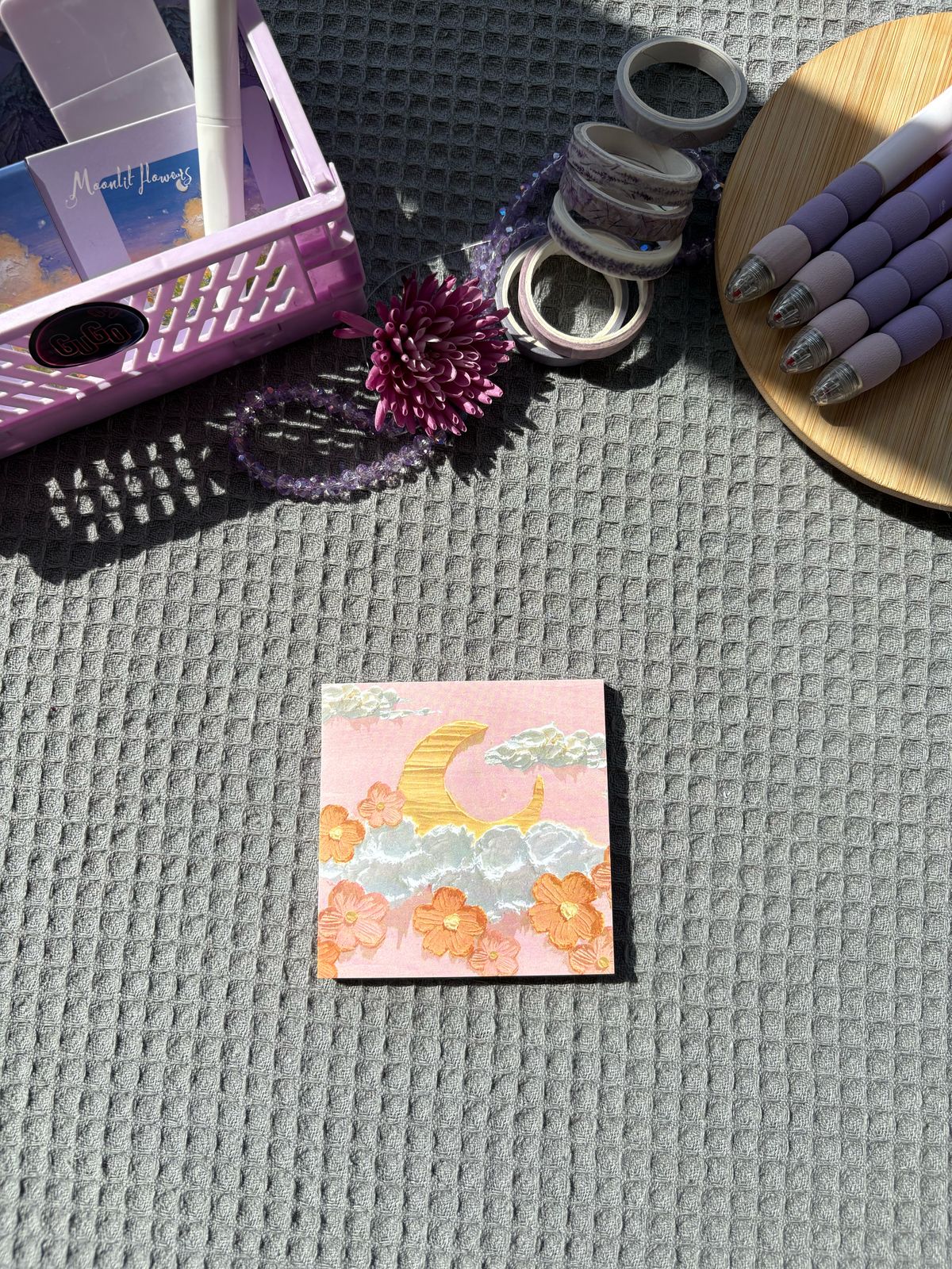 Oil painting sticky note