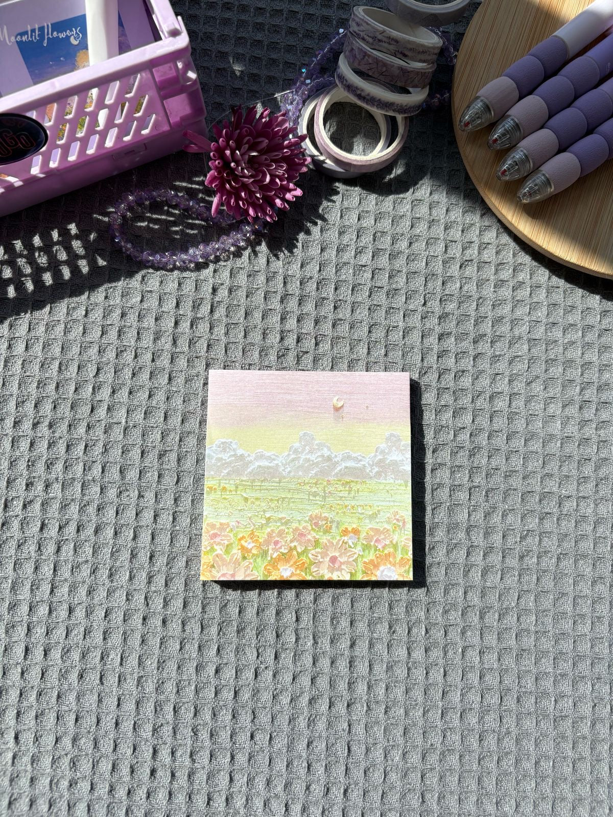 Oil painting sticky note