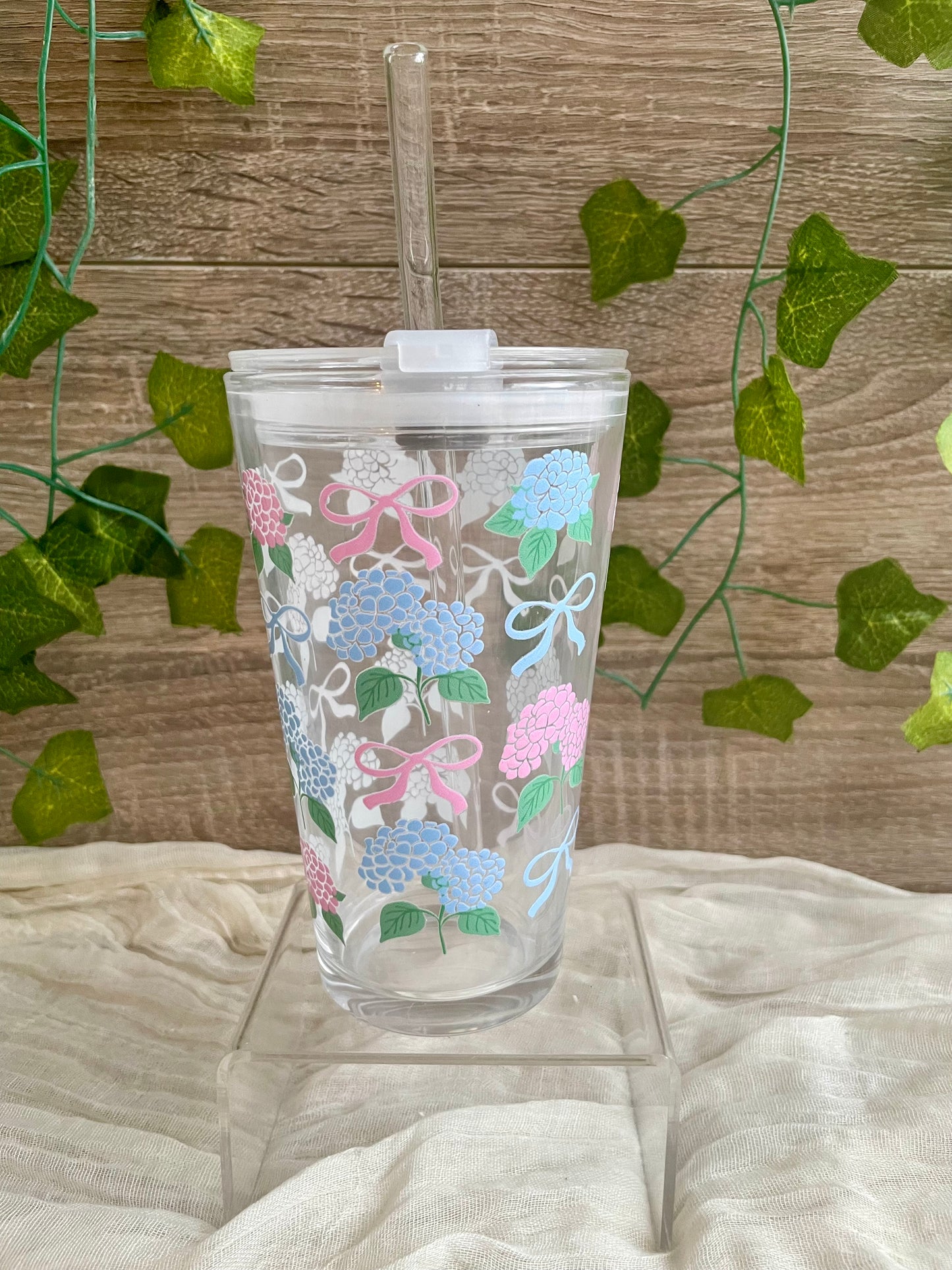 Flower Glass Mug