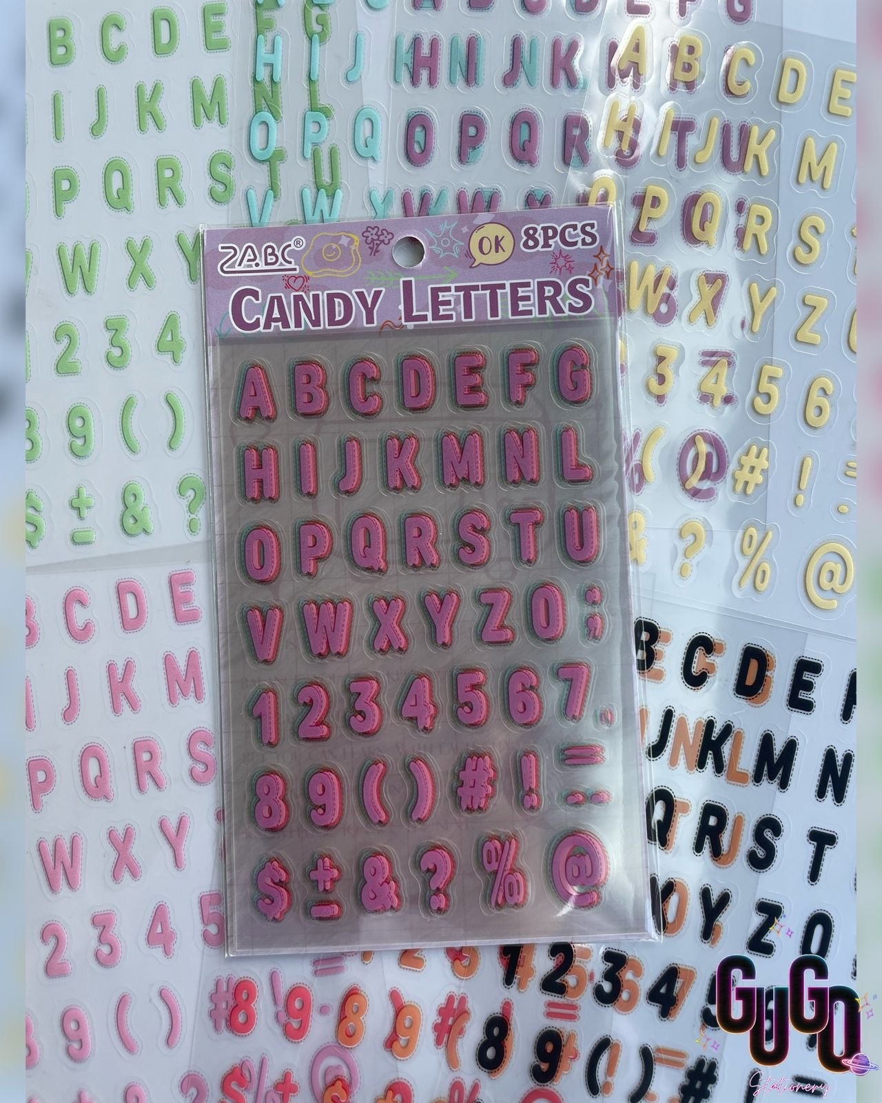 Letters Sticker Sheet