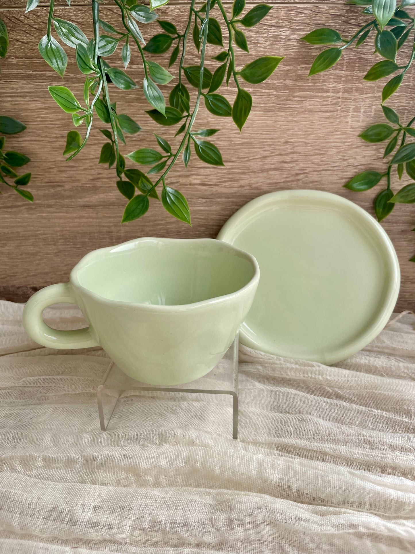 Plain Mug & Saucer