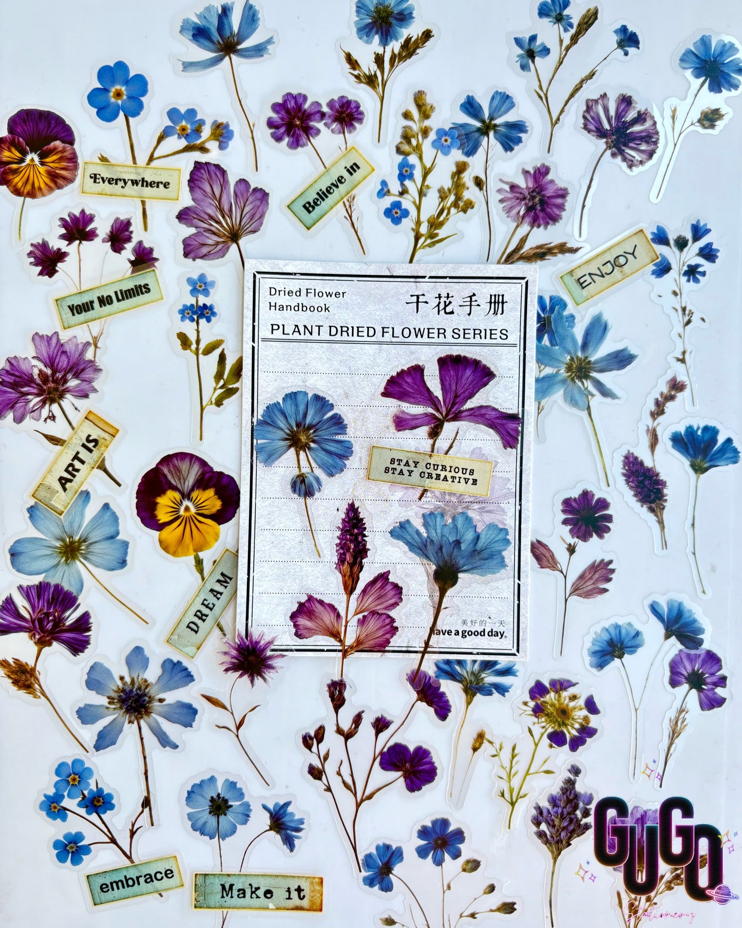 Flower stickers PET