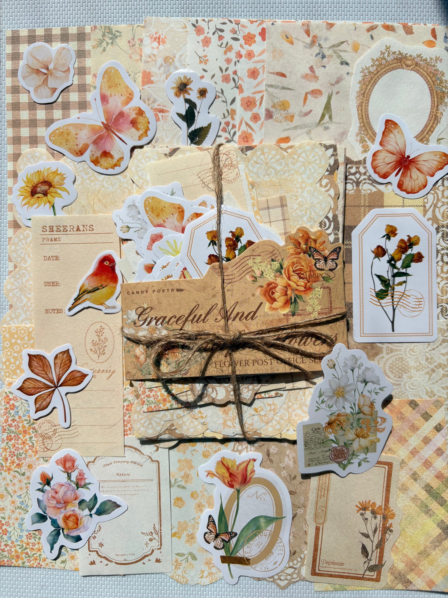 Material paper and Stickers Pack