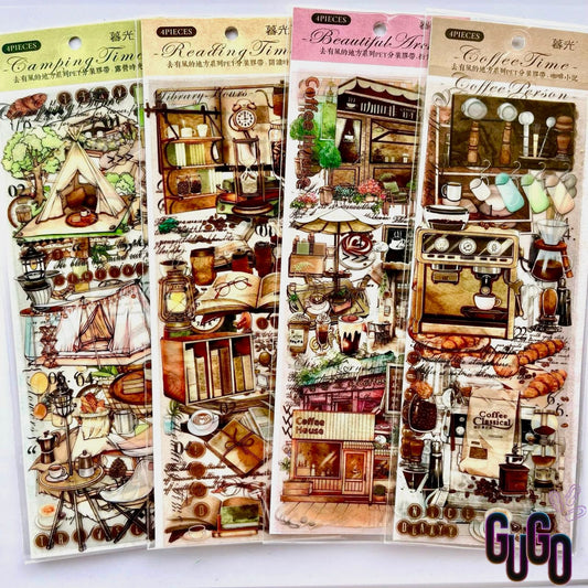 4 Sheets Stickers Pack