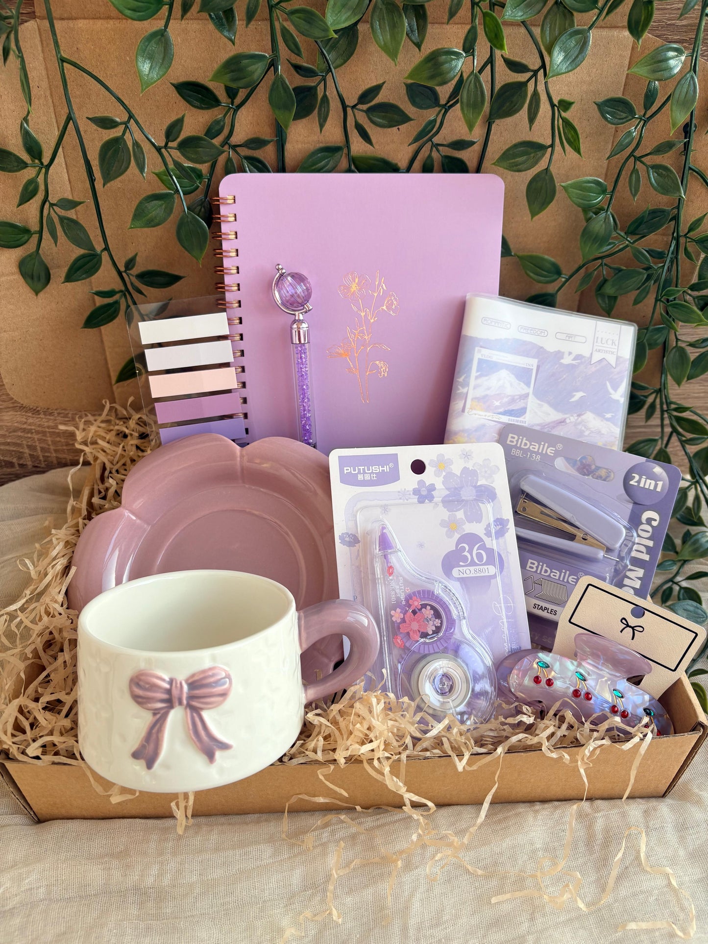Purple Bow Box